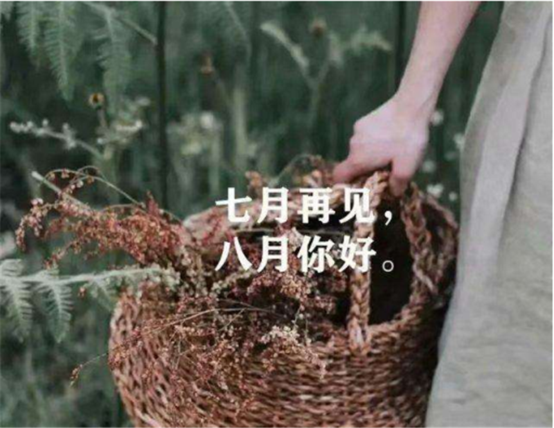 7月再見，8月你好！